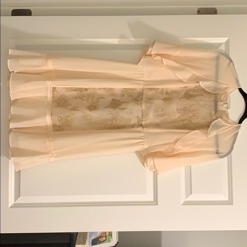 BCBG Maxazria cream dress